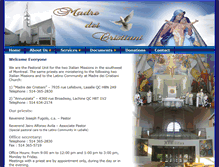 Tablet Screenshot of madredeicristiani.org